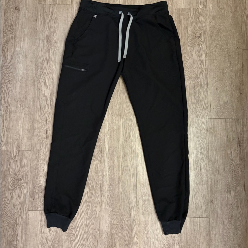 Figs Black Jogger Scrub Pants